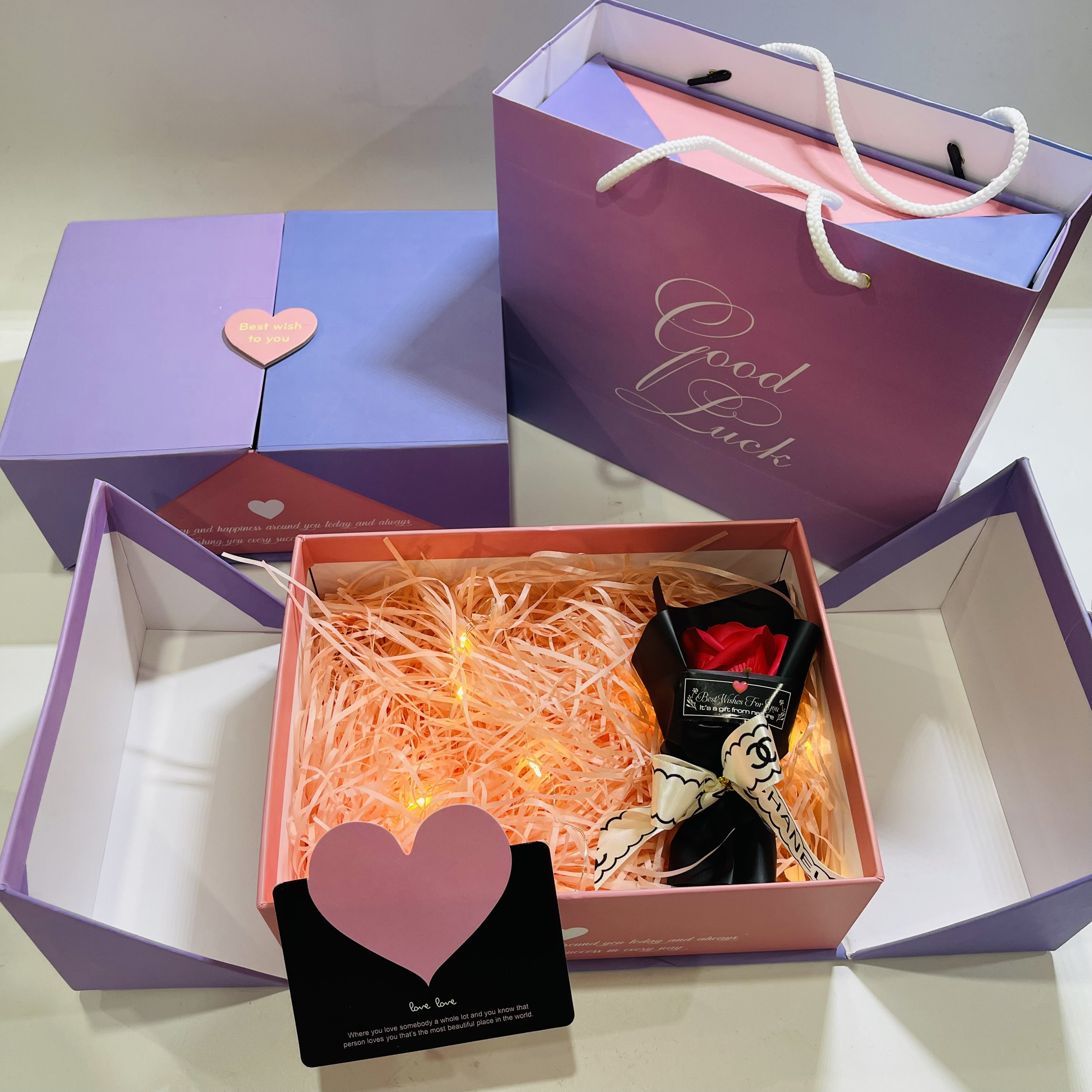 Combo Hộp Quà Tặng người yêu lãng mạn, quà tặng sang trọng, quà tặng valentine
