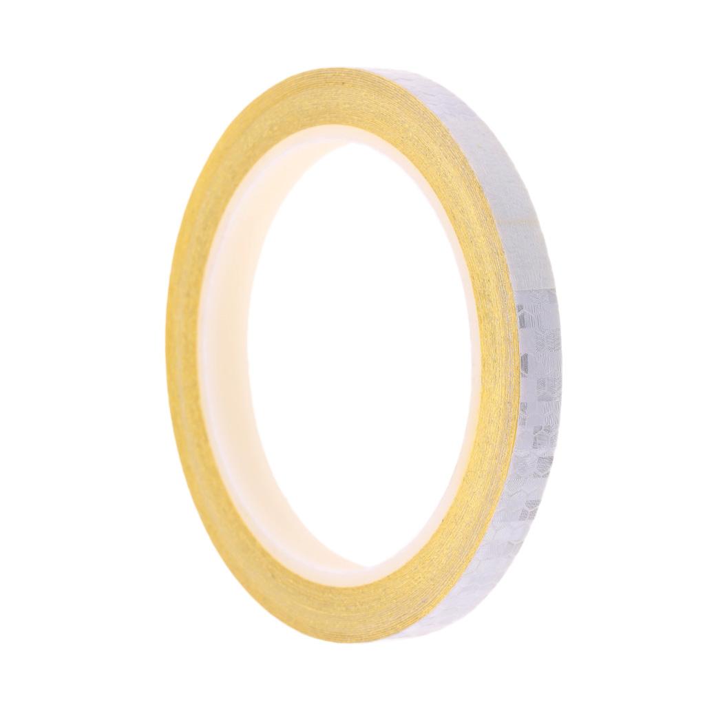 Bike Reflective Sticker Cycling Reflector Tape Bicycle Accessories -White