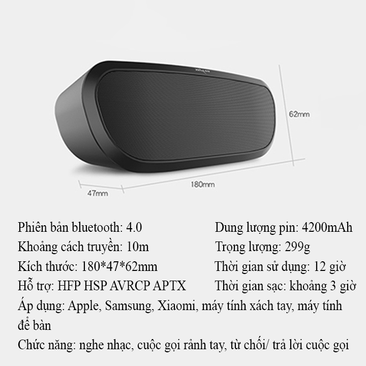 Loa bluetooth Zealot ngoài trời âm thanh siêu trầm S9 hàng chính hãng tương thích điện thoại di động máy tính laptop