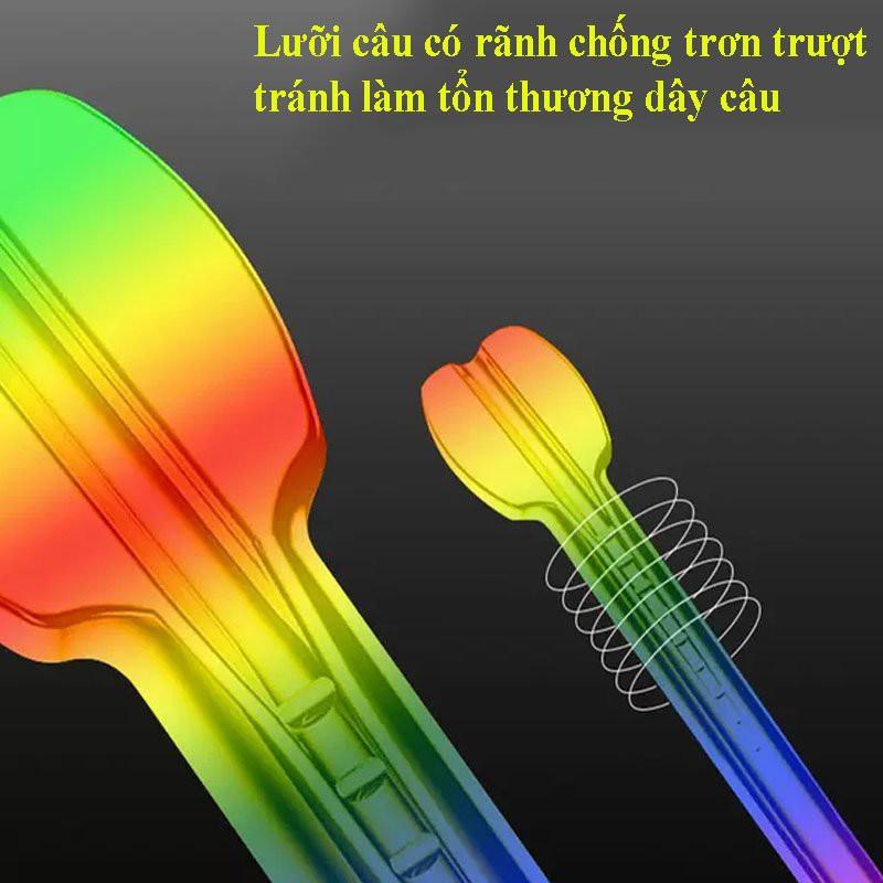 Lưỡi Câu Cá CJF, Lưỡi Câu TiTan 7 Màu Có Ngạnh Cao Cấp Chuyên Câu Đài , Câu Đơn LC-8