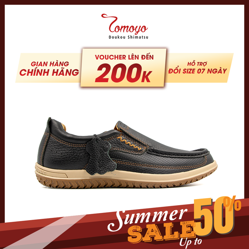 Giày Lười Nam Da Nubuck Tomoyo TMN23101