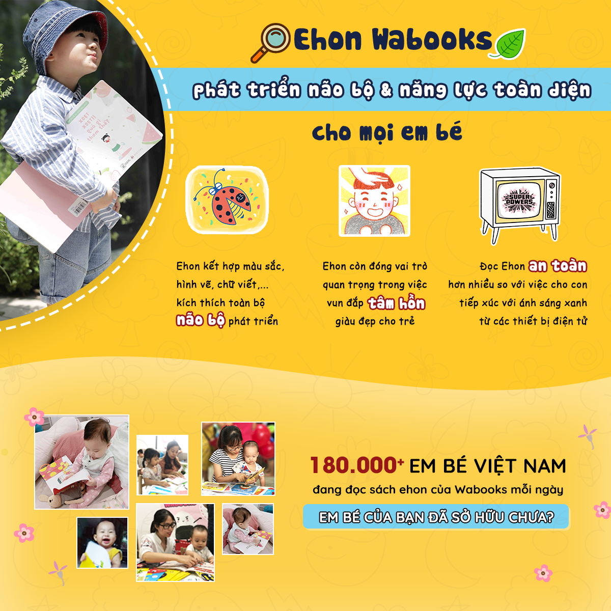 Sách Ehon - Combo 9 cuốn Moi moi, Cảm ơn con, Buồn ngủ - Cho bé từ 0-2 tuổi