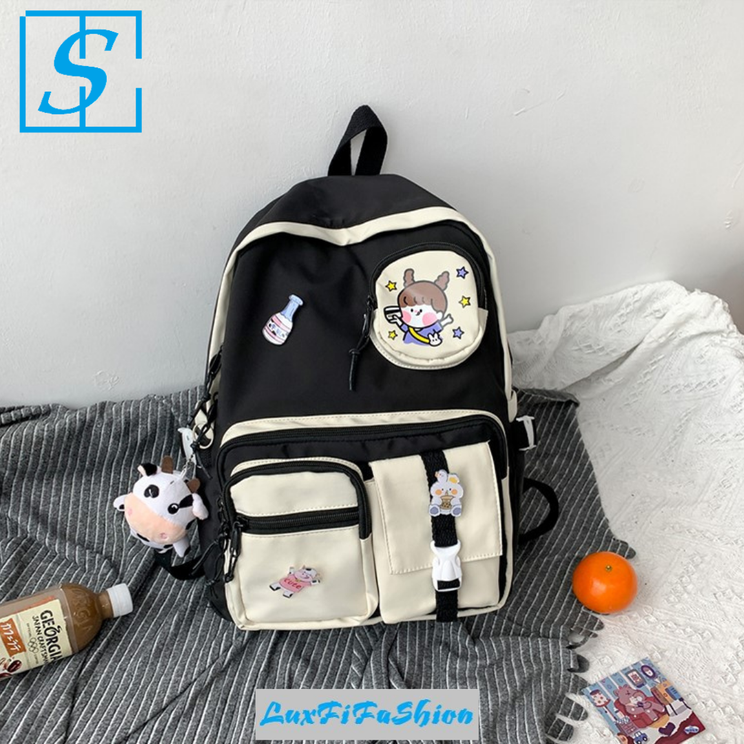 Cặp học sinh nữ cấp 2, cấp 1, balo cute, nhỏ nhắn MÃ : LFFSB04