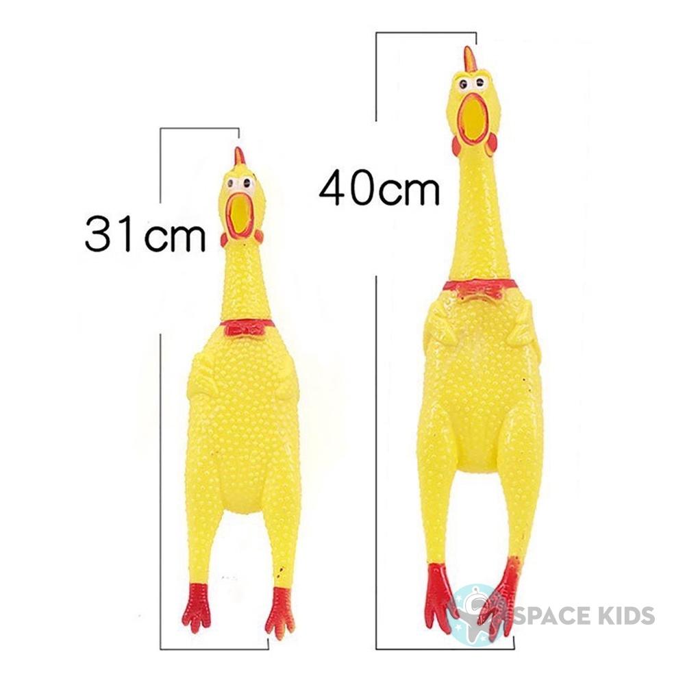 Đồ chơi Con gà la hét, gà a lử, gà bóp kêu shrilling chicken phát ra âm thanh vui nhộn cho bé