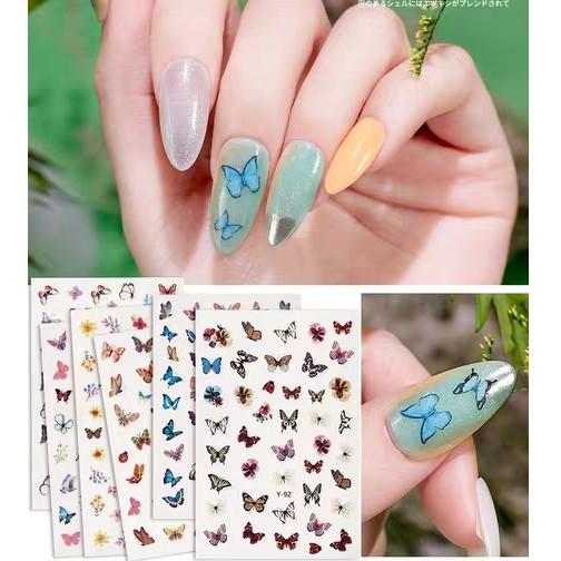 Sticker nails - hình dán móng 3D bướm