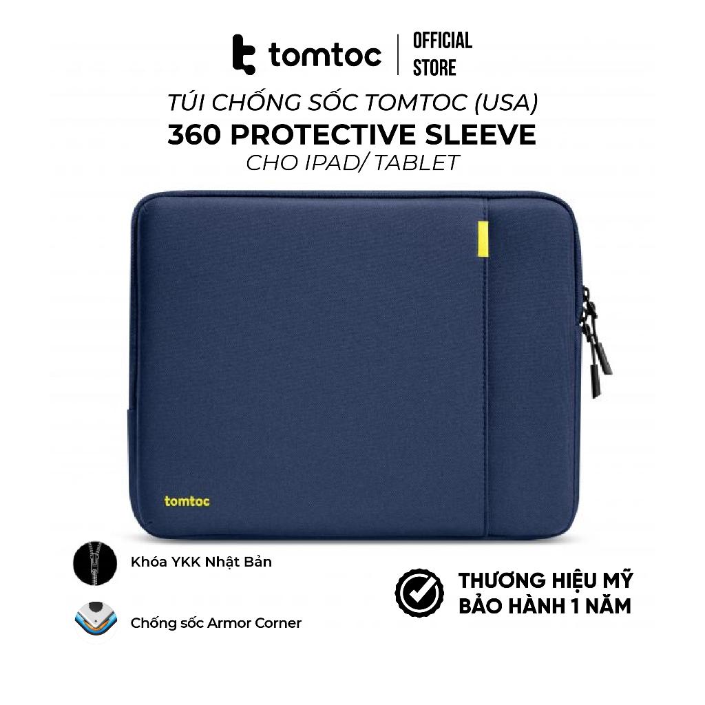 Túi chống sốc Tomtoc (USA) 360 Protective Tablet Sleeve cho iPad Pro 11/ 12.9 inch M2/M1 Hàng chính hãng