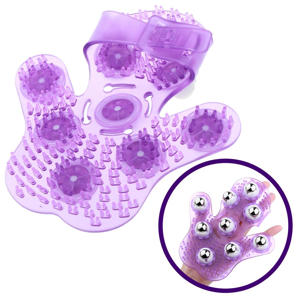 Palm 9 Balls Body Massage Massage Găng Tay Cầm Tay Căng Thẳng Căng Thẳng