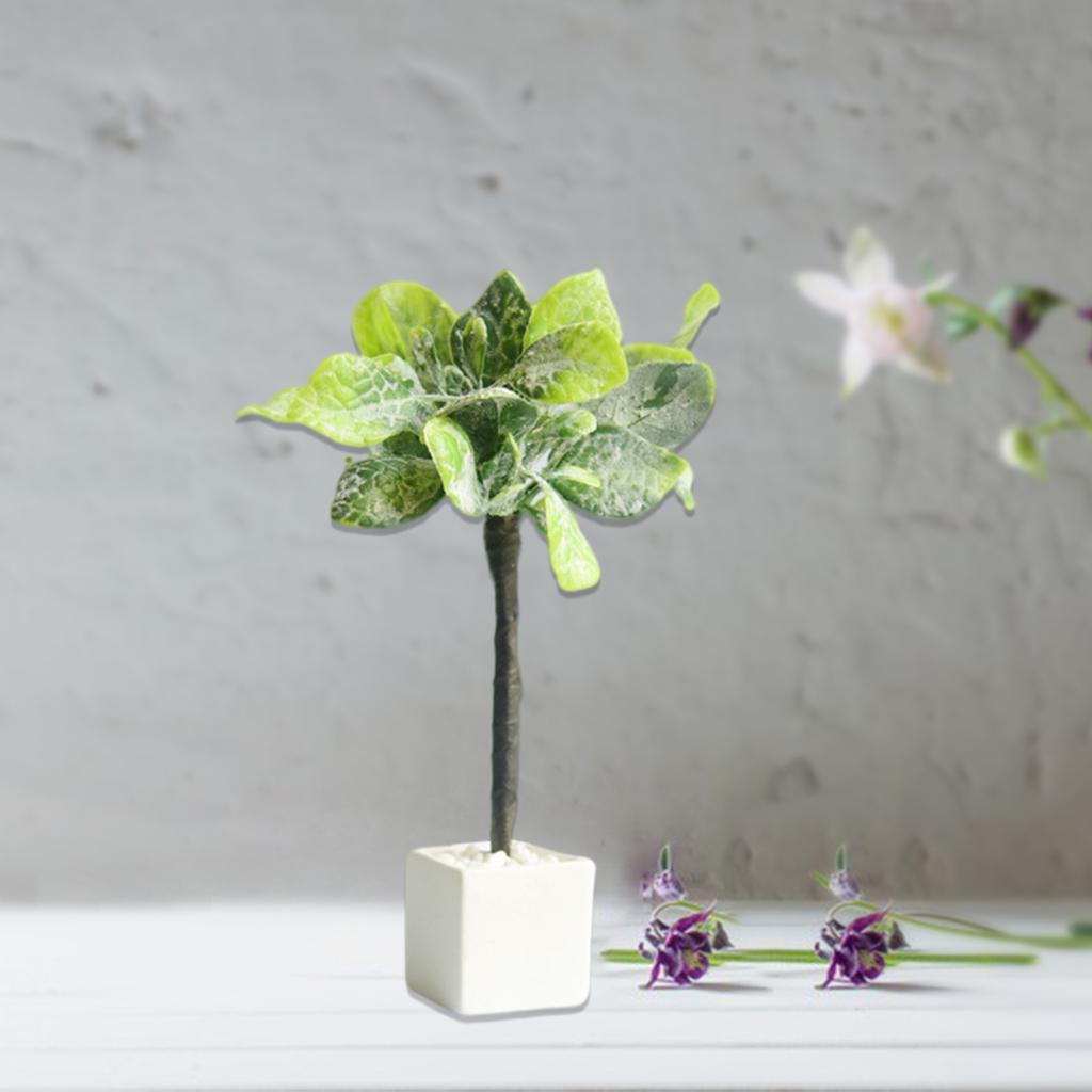 1:8 1:12 Dollhouse Miniature Potted Plant Bonsai Model Greenery Display Toys