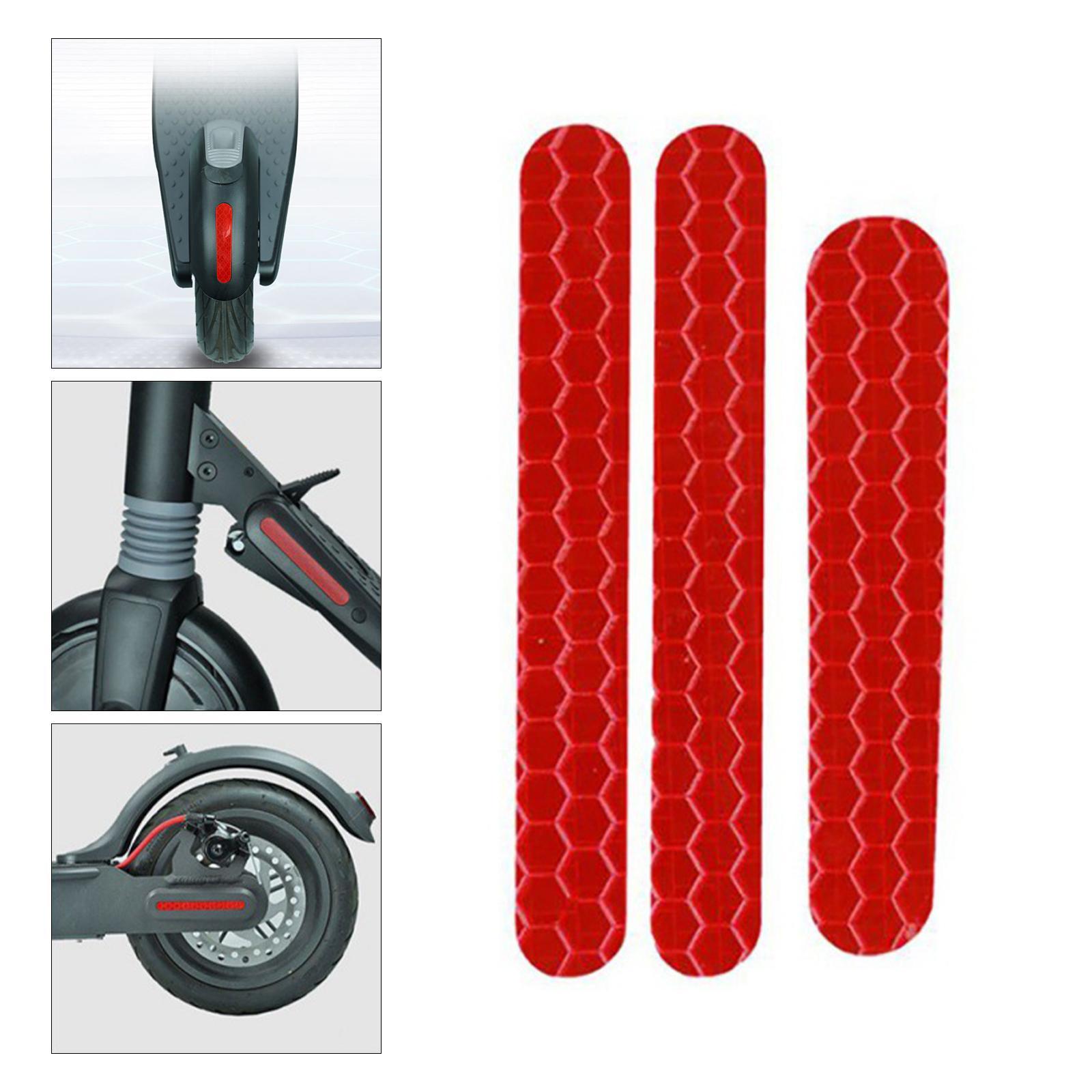 3x Reflective Sticker Self-Adhesive Electric Scooter for ES2 Series Front Rear Fork