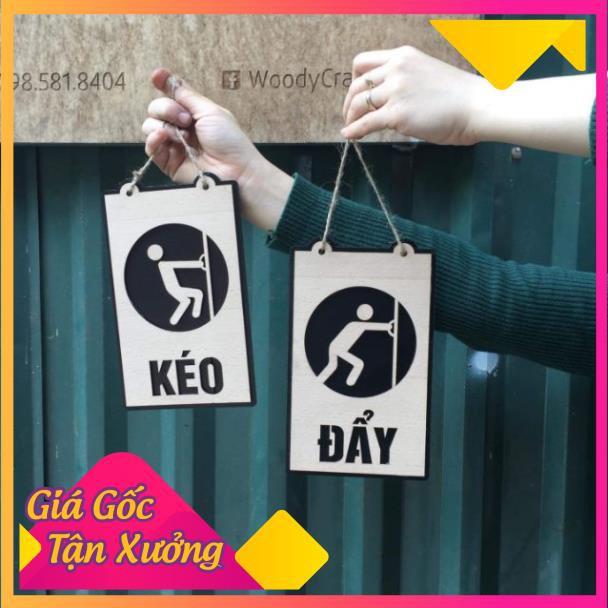 Bảng Gỗ Trang Trí Decor - Mẫu Kéo Vào, Đẩy Ra - Bảng Gỗ
