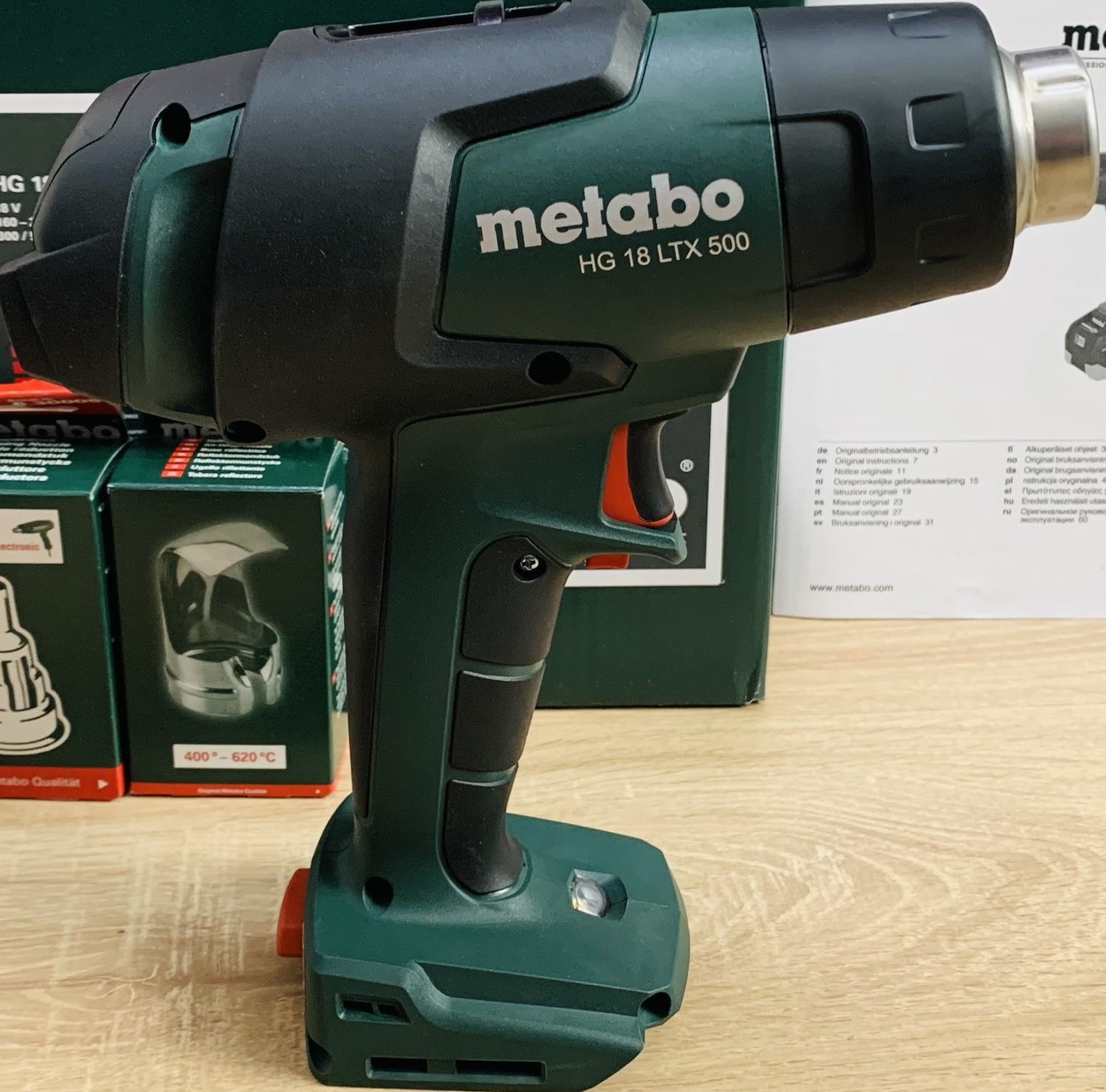 Máy Thổi Hơi Nóng Dùng Pin Metabo HG 18 LTX 500