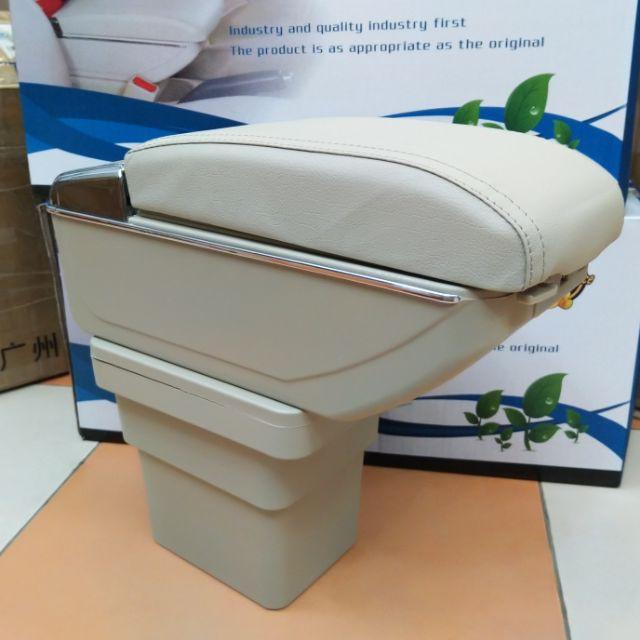 Hộp tỳ tay xe hơi cao cấp dành cho Mitsubishi Xpander cắm cốc không cần khoan vít-có cổng cắm USB.