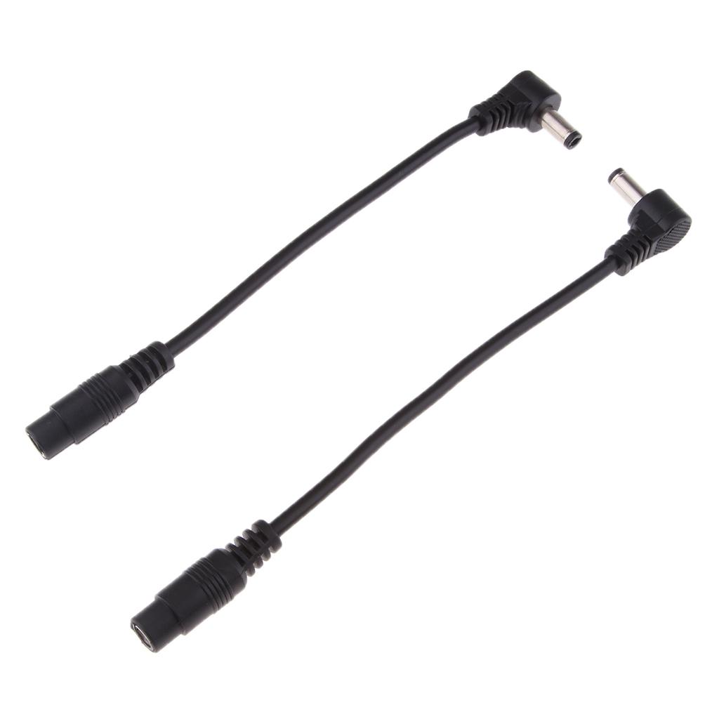 2Pcs 5.5*2.5mm Male to 5.5*2.1mm Female Adapter Cable