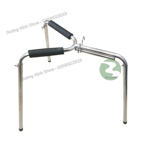 Giá thiến heo đỡ lợn con bằng inox 304 DN19