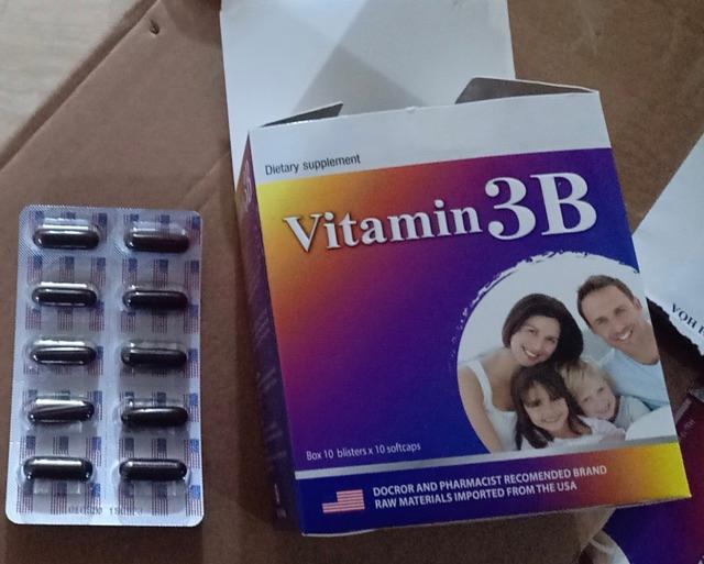 Vitamin 3B Giúp bổ sung và dự phòng thiếu hụt vitamin B1, B6, B12 cho cơ thể hộp 100 viên
