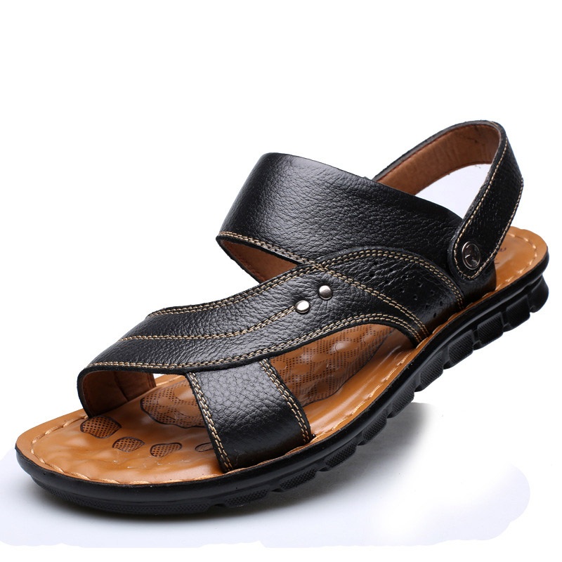 Giày Sandal phong cách thời trang  Nhật Bản đế mềm chất liệu da bò thật phù hợp với các mùa trong năm mã 12129