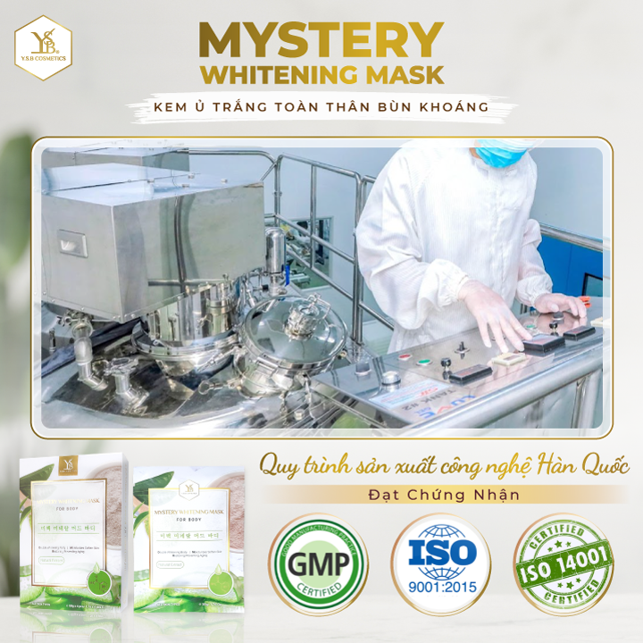 Kem ủ trắng toàn thân Bùn Khoáng MYSTERY WHITENING MASK