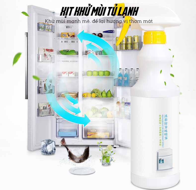 Dung Dịch Diệt Khuẩn Khử Sạch Mùi Hôi Cho Tủ Lạnh Cao Cấp 500ml