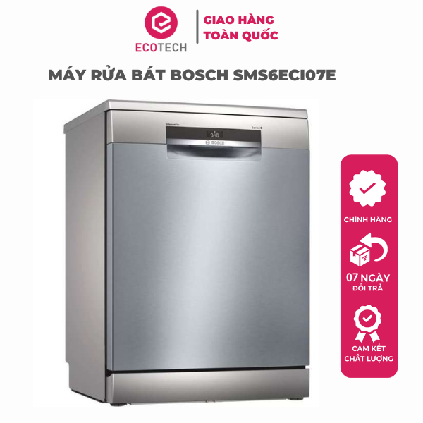 Máy Rửa Chén Bát 14 Bộ BOSCH SMS6ECI07E Serial 6 - Hàng Chính Hãng