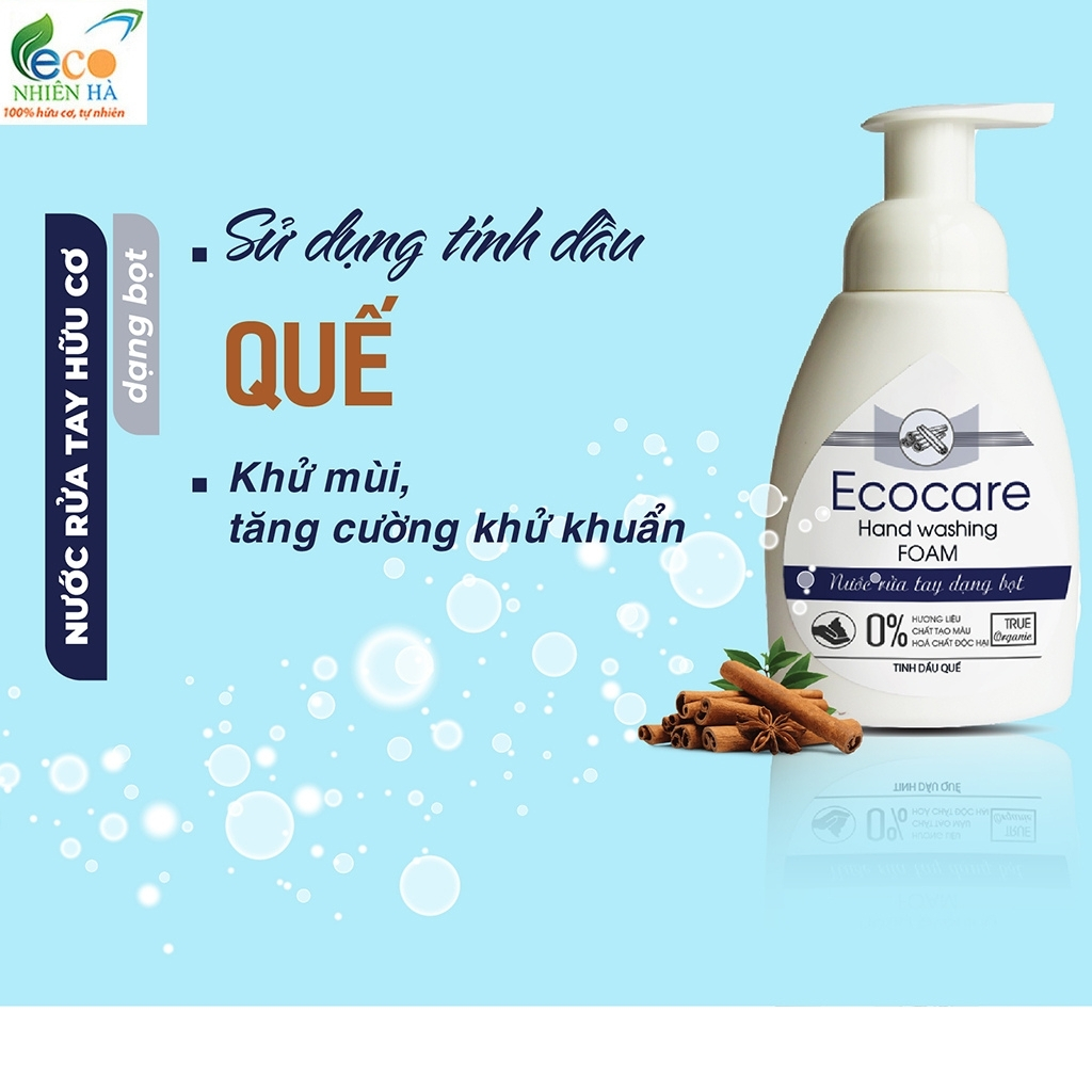 Nước rửa tay ECOCARE 4L tinh dầu thiên nhiên hữu cơ, nước rửa tay tạo bọt, không khô da tay