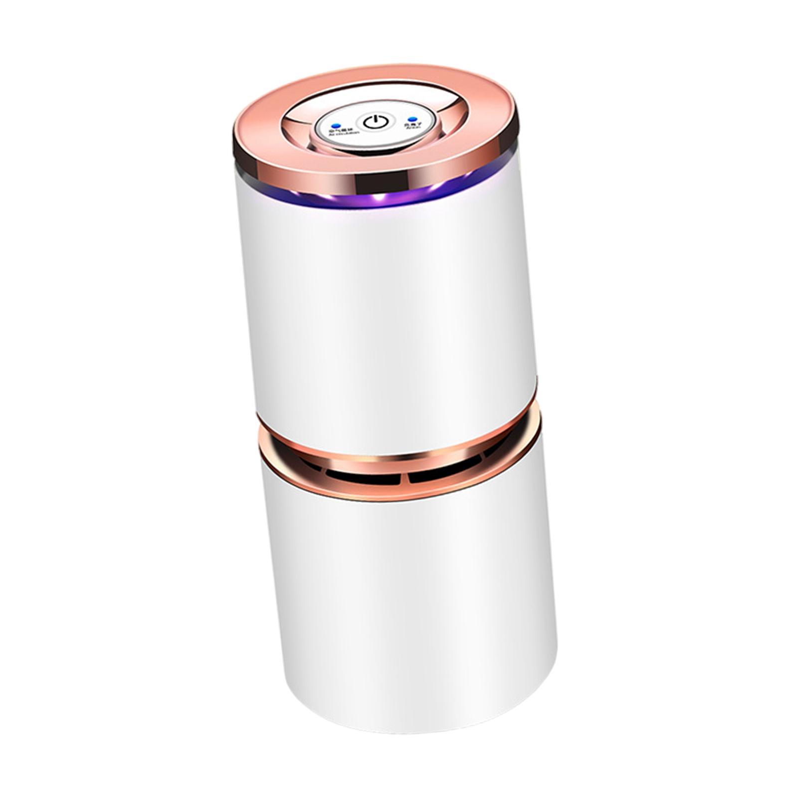 Car Air Purifier Quiet USB Room Home Air Cleaner for Smoke Pet Odors Removes Dust