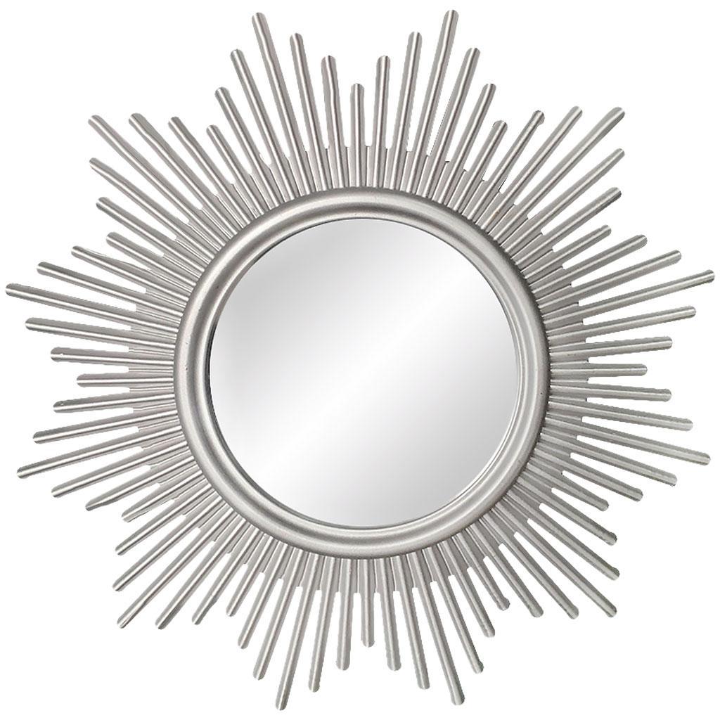 Pack Of 6 Modern Wall Mirror Silver Frame Round Mirrors Vanity Hall Decor