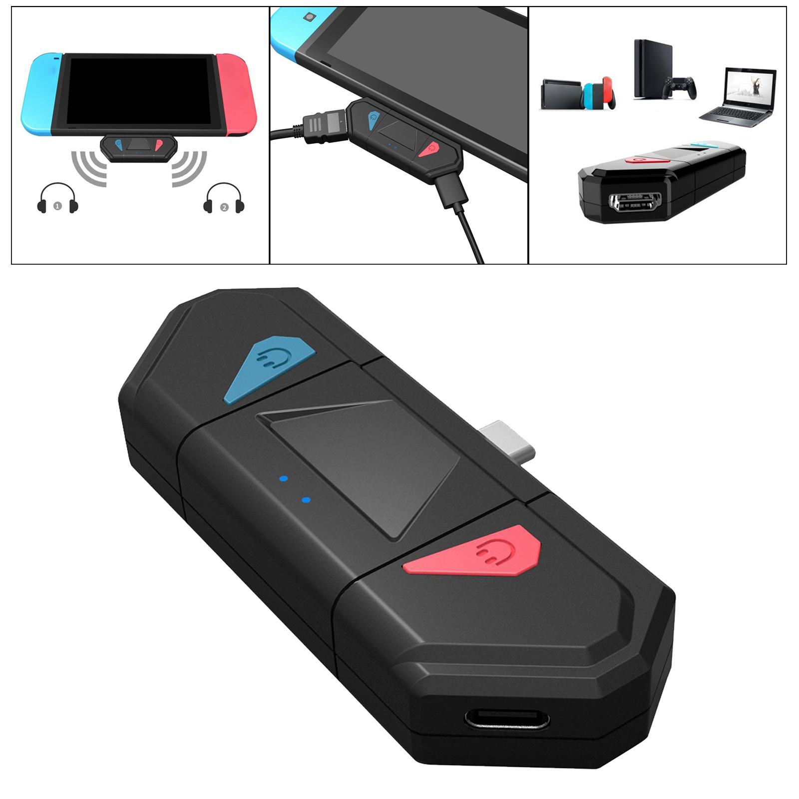 Bluetooth Adapter Audio Transmitter Individual Control for Nintendo Switch Lite