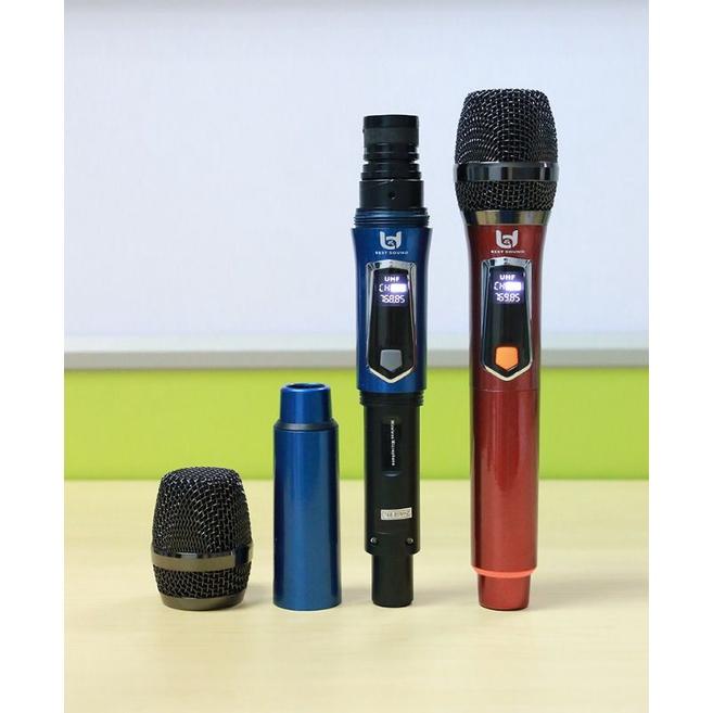 Micro karaoke không dây Best Sound 2 Micro W003 (Pin AA) và W108 (Pin sạc)