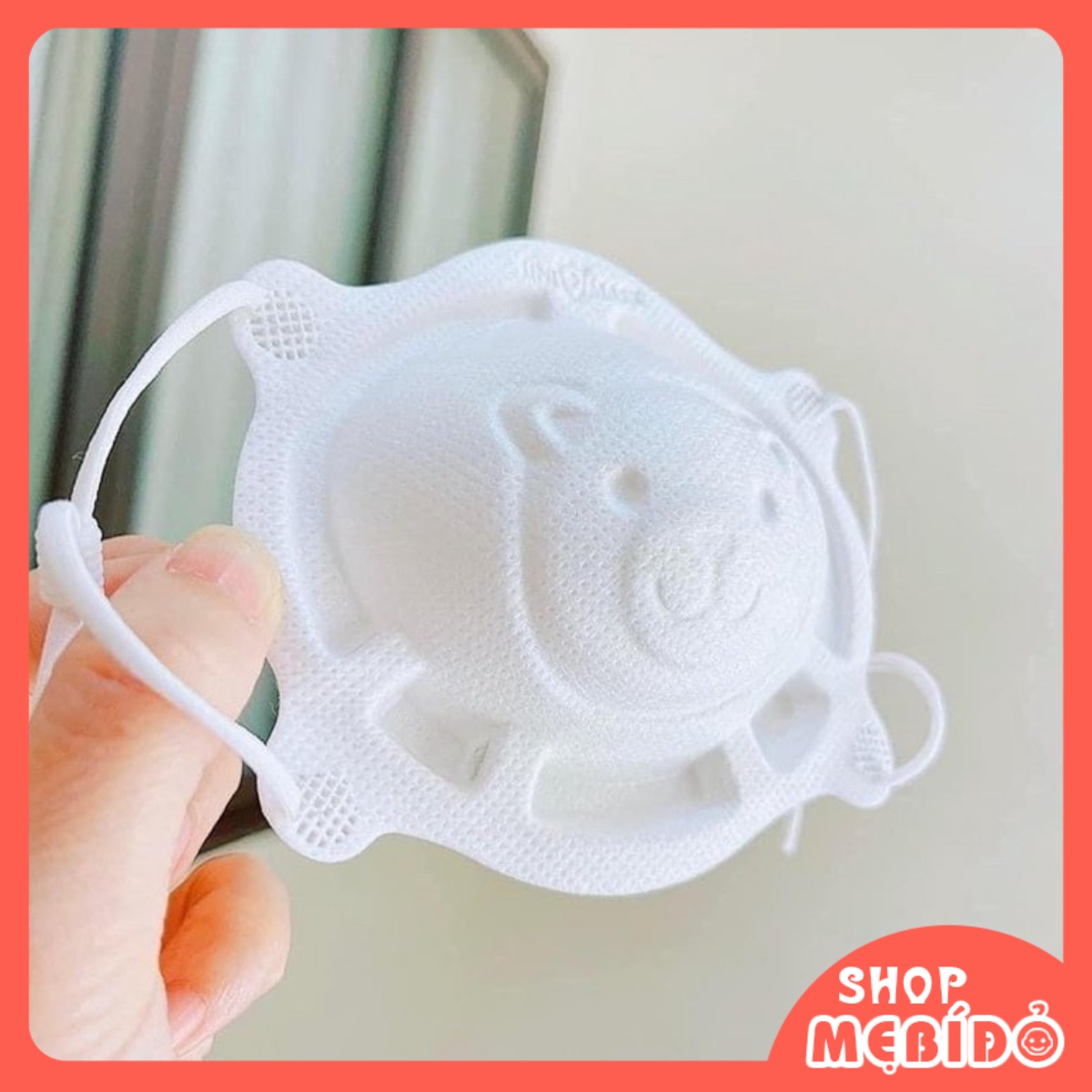 Set 3 chiếc Khẩu trang 3D hình gấu cho bé sơ sinh từ 0-3 tuổi