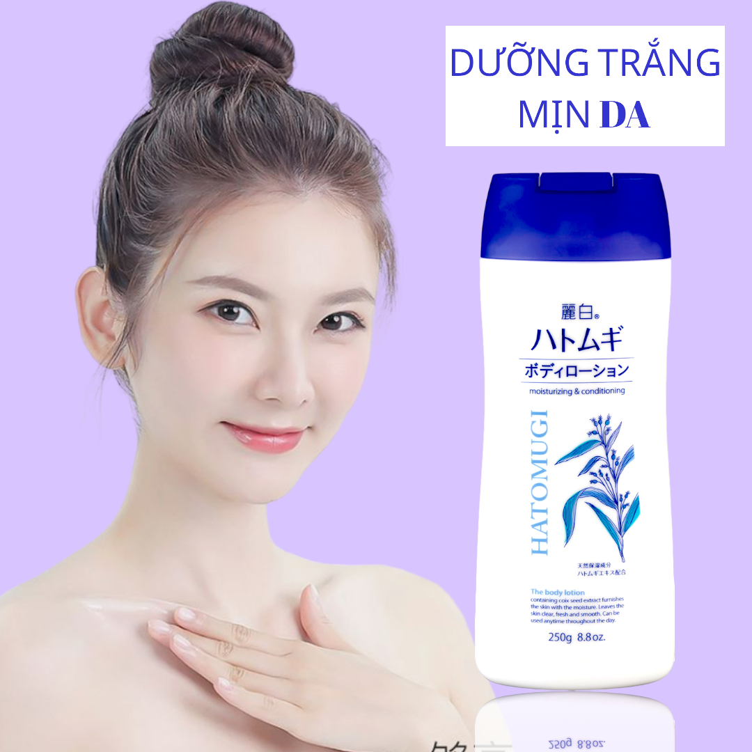 Lotion Dưỡng Thể Ban Đêm Reihaku Hatomugi Body Lotion (Chai 250g)