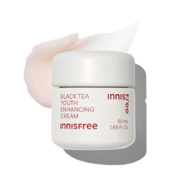 Kem dưỡng da ban đêm ngăn ngừa lão hóa từ trà đen innisfree Black Tea Enhancing Cream 50 mL (New 2023)