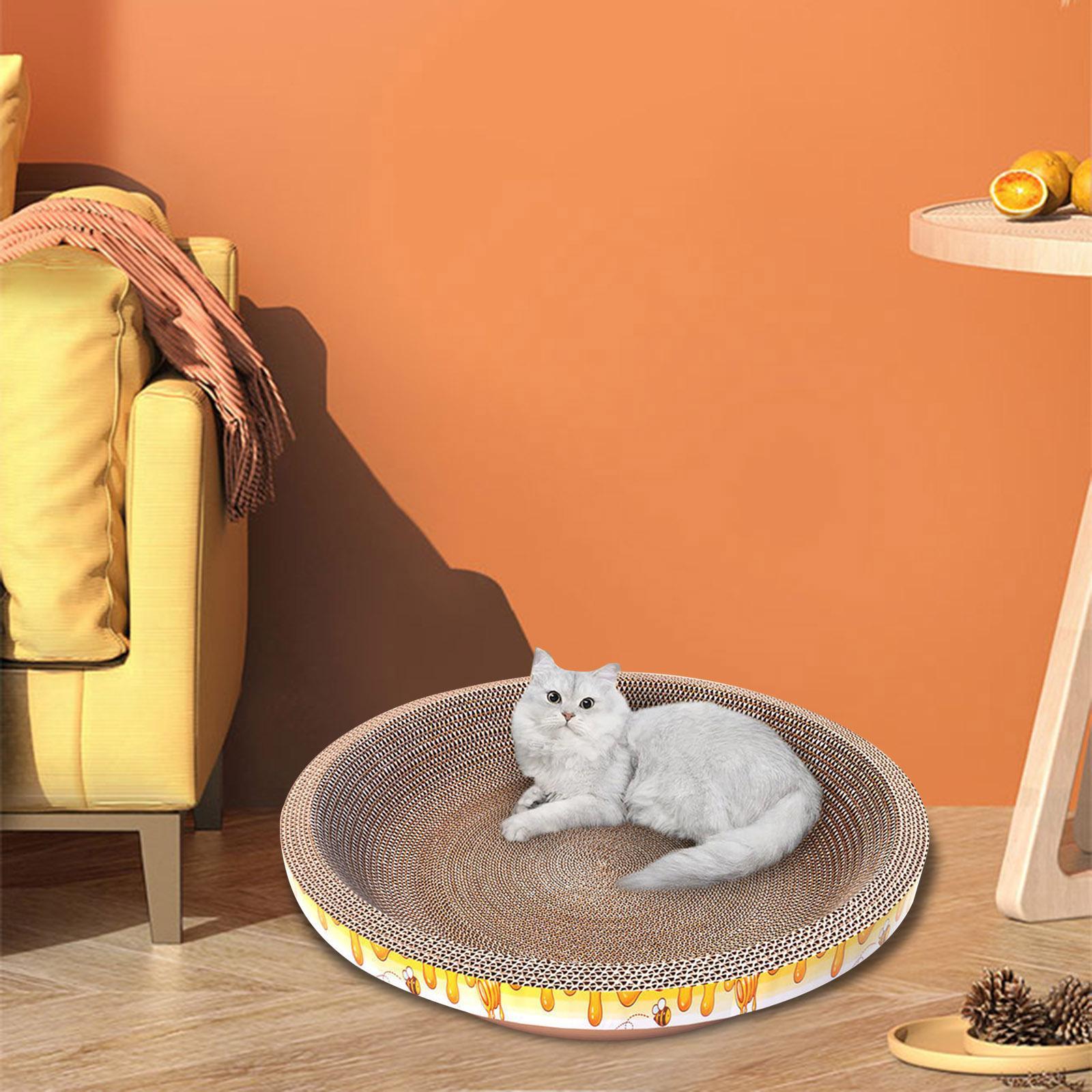 Corrugated Scratch Pad Lounge Beds House Nest Cats Scratcher Cardboard