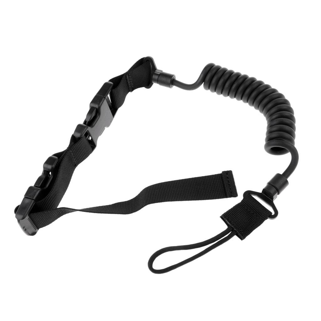 Outdoor Multi-functional Hunting Stainless Steel Spring Lanyard Safety Rope & Keys Flexibility Anti-lost