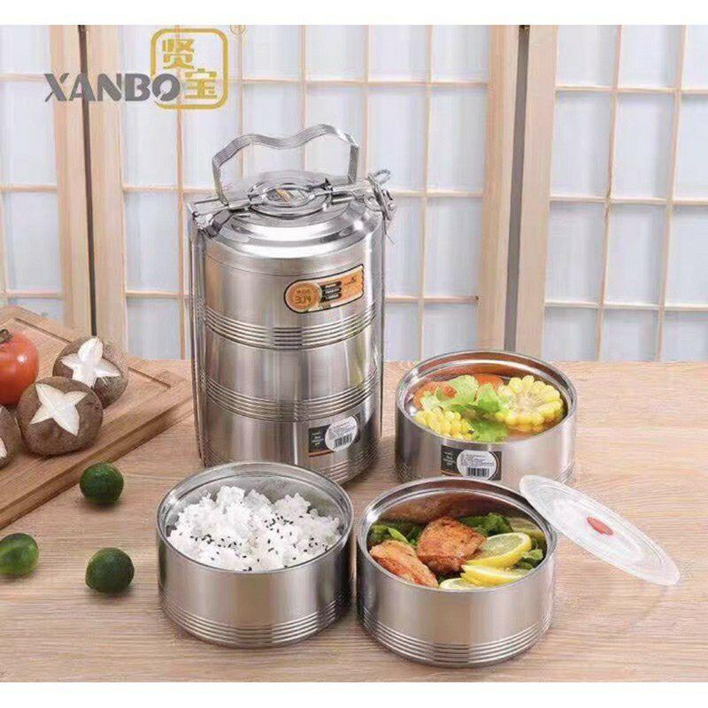 Cặp lồng inox 304 dày siêu giữ nhiệt, chống tràn