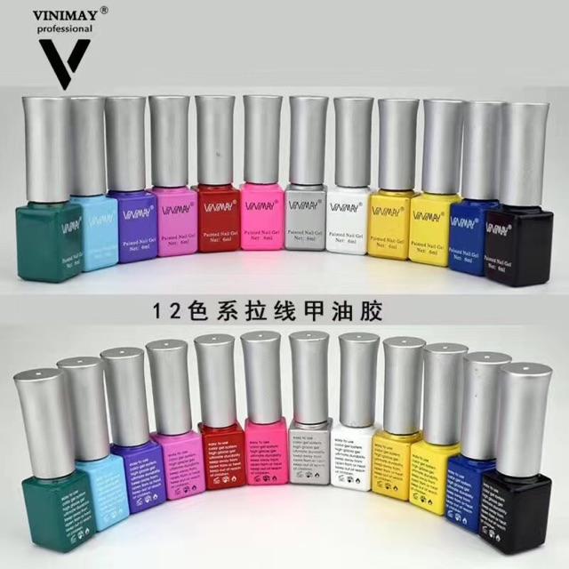 Cọ nét gel vẽ ️ Vinimay 12 màu