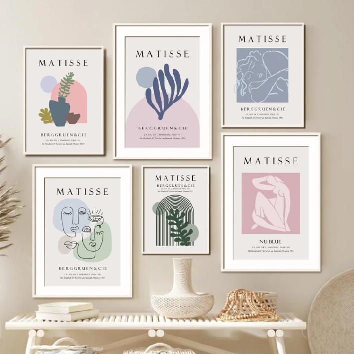 TRANH TREO TƯỜNG NGHỆ THUẬT AESTHETIC MATISSE VINTAGE - 4