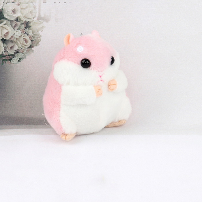 Móc khóa chuột Hamster dễ thương V.3, Móc khóa hình chuột Hamster siêu đáng yêu màu sắc dễ thương - Màu ngẫu nhiên