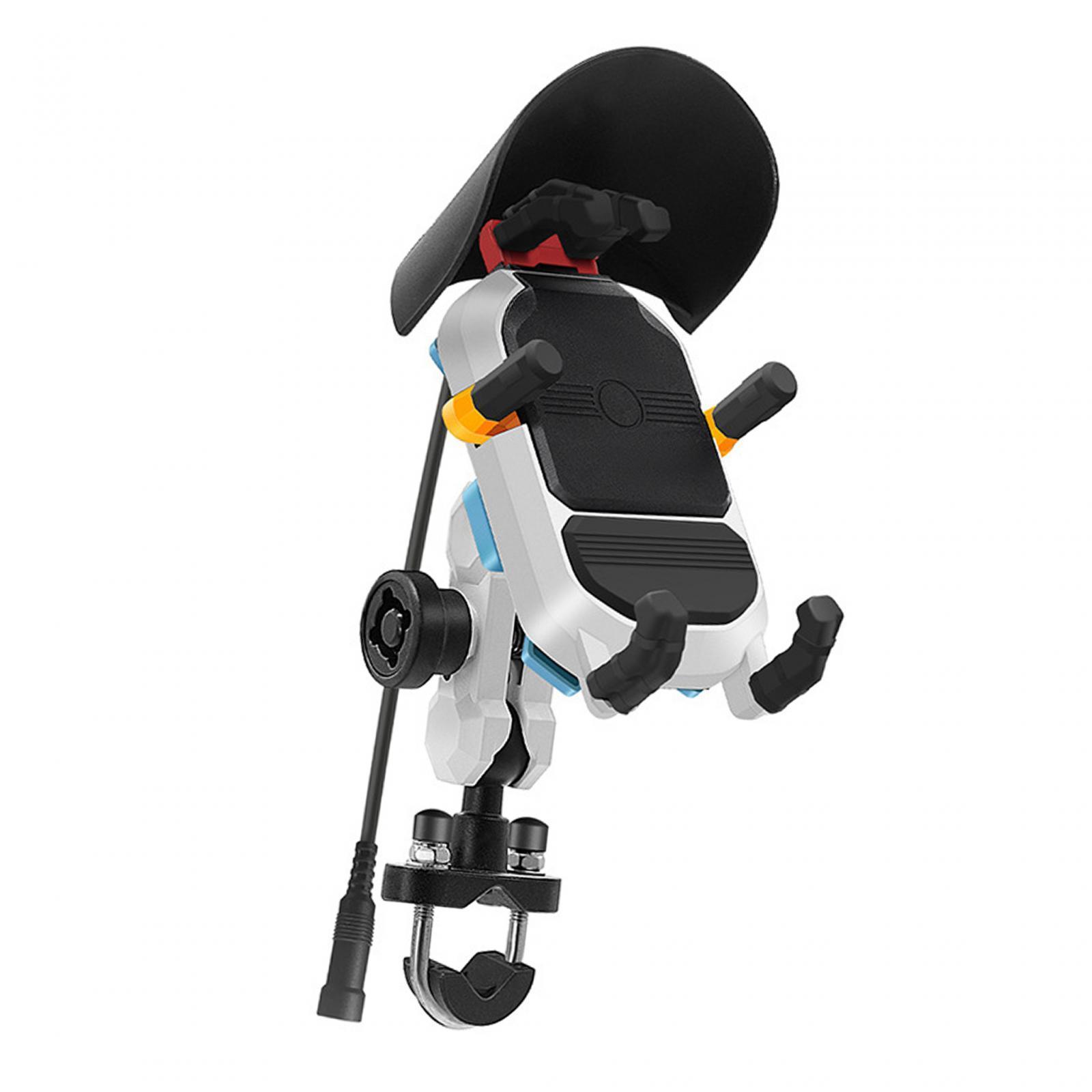 Motorcycle Phone Mount 15W Universal Handlebar Holder for Electric Bike