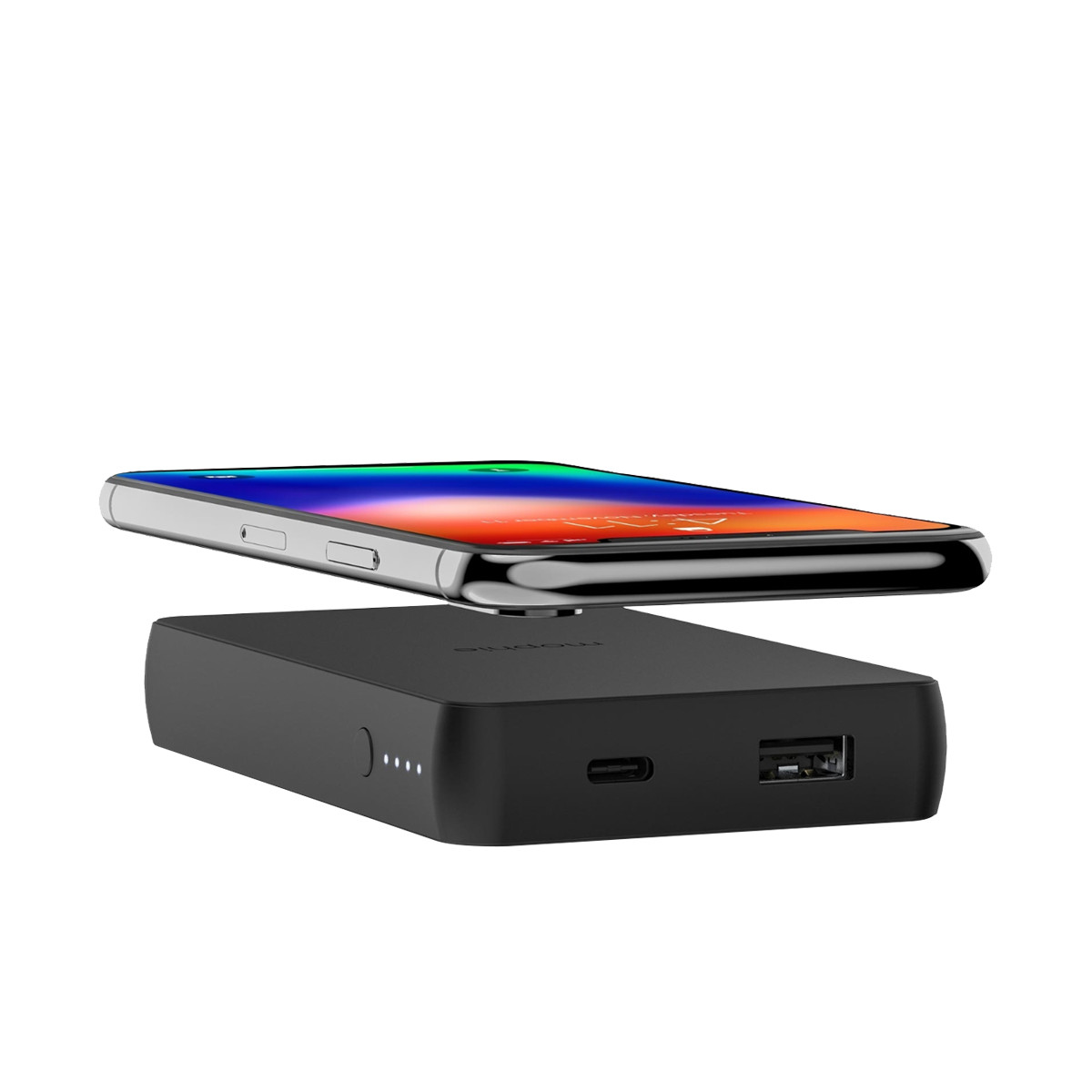 Sạc dự phòng Mophie Powerstation XL 10.000mAh - tích hợp sạc không dây công suất 5W và cổng USBA công suất 10W - 401101513 - Hàng chính hãng