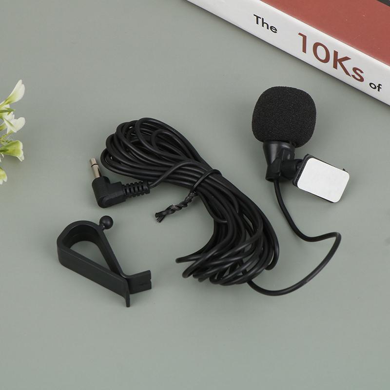 Micrô âm thanh xe hơi 3.5mm Jack plug Mic Stereo Mini có dây micrô bên ngoài cho PC Auto Car DVD Radio