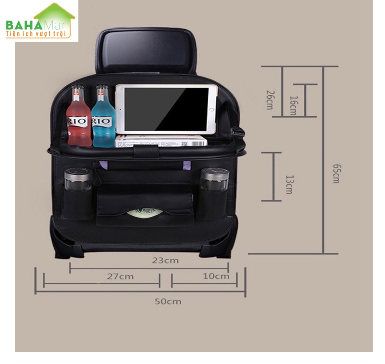 TÚI TREO ĐỂ ĐỒ TRÊN Ô TÔ CÓ THỂ GẤP - ĐA NĂNG LƯU TRỮ ĐỒ DÙNG "BAHAMAR" thuận tiện sắp xếp gọn gàng đồ trên xe hơi