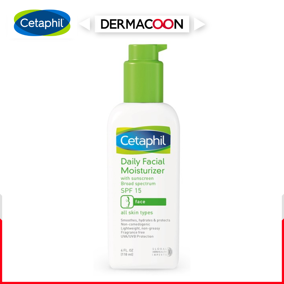 Kem dưỡng ẩm chống nắng cho da nhạy cảm SPF15 Cetaphil Daily Facial Moisturizer 118ml