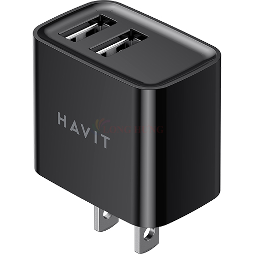 Cốc sạc Havit Ai Power 2USB 12W H131P - Hàng chính hãng