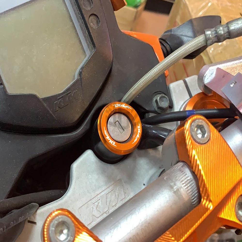 Ốp CNC Kèm Khóa Công Tắc Đánh Lửa Chuyên Dụng Cho Xe Mô Tô KTM Duke 125 200 250 390 2013-2022