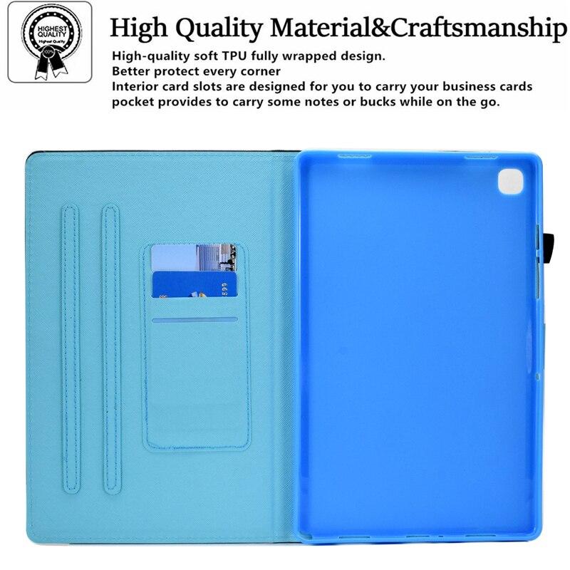 Bao da Cartoon Leather Sleep bảo vệ cho Samsung Galaxy Tab S6 Lite 10.4 inch SM-P610 P615 Samsung Tab S6 Lite