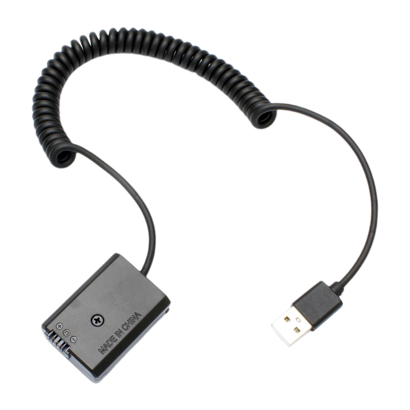 NP-FW50 Dummy Battery Adapter USB DC Coupler Kit Replacement Charger for A7 A6000