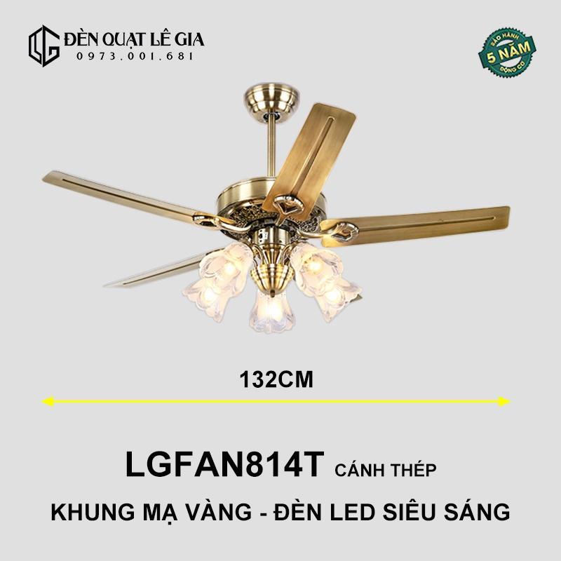 Quạt Trần Tân Cổ Điển LGFAN814T | Quạt Trần Đèn