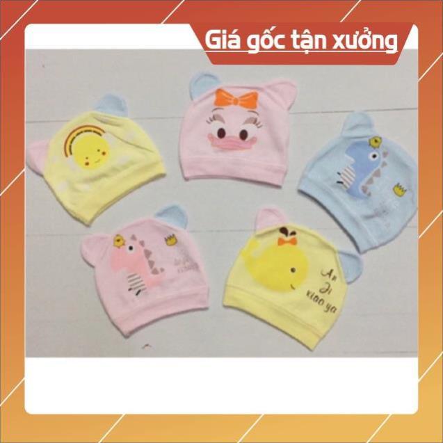 Hàng Việt Nam xuất khẩu _ Mũ cotton sơ sinh cao cấp cho bé