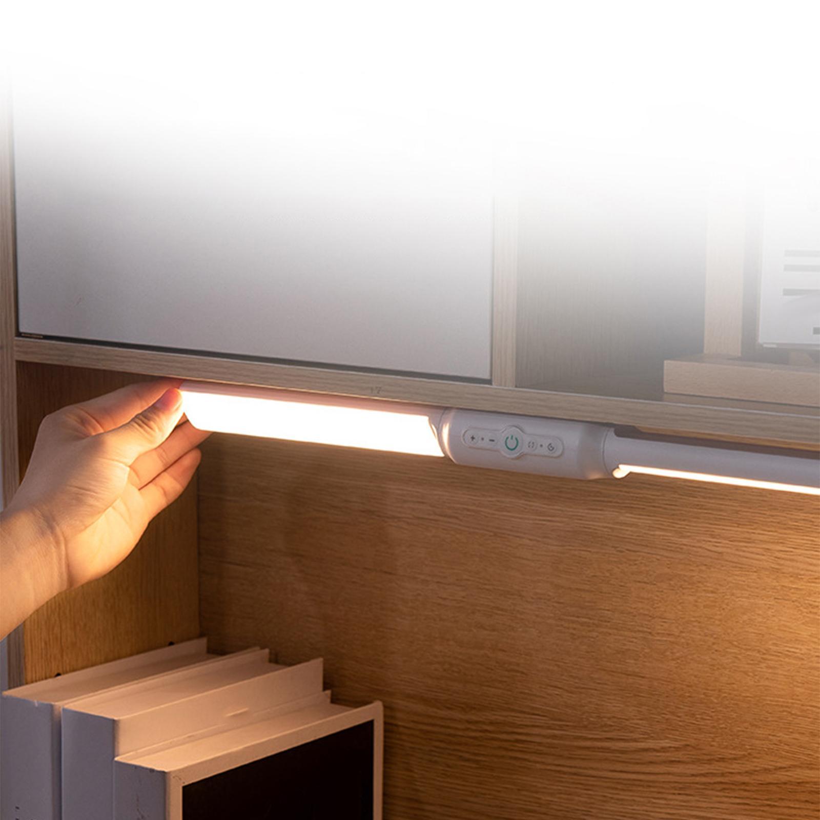 LED Lamp Light Stick 2000mAh Battery Desk for Bedside Closet Makeup Mirror