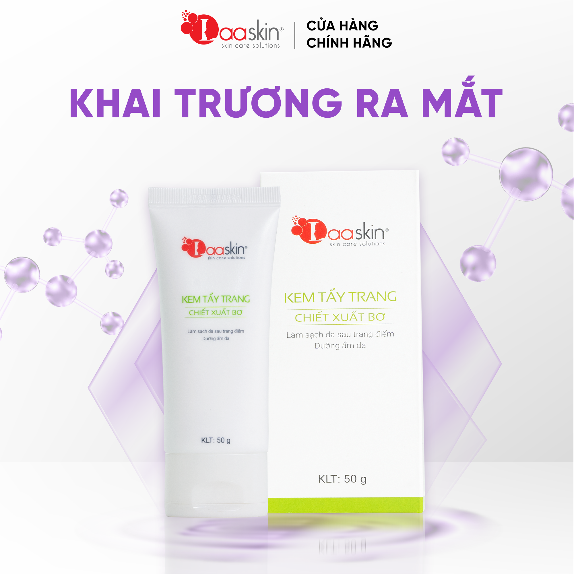 Kem tẩy trang chiết xuất từ bơ làm sạch sâu lớp trang điểm và dưỡng ẩm da Laaskin 50g